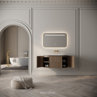 Belgravia II Vanity Unit & Stone Basin 1000mm Smoked Oak